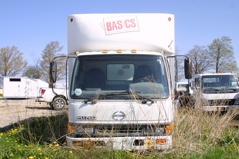 ALVAN 18 ft. dry freight truck body with nose cone, Toronto Ontario.