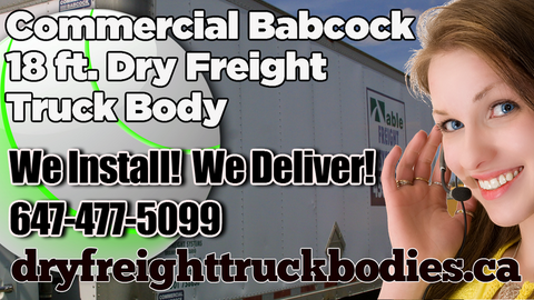 Commercial Babcock Dry Freight Aluminum Truck Body Toronto Ontario 98-0682