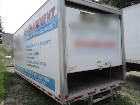 Used 22 ft. E Lefebvre Dry Freight Truck Box, Toronto Ontario.