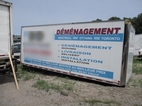 Used 22 ft. E Lefebvre Dry Freight Truck Box, Toronto Ontario.