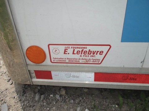 Used 22 ft. E Lefebvre Dry Freight Truck Box, Toronto Ontario.